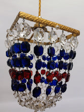 Load image into Gallery viewer, A rare and Unusual Square Framed Vintage Crystal Basket