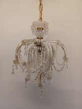 Load image into Gallery viewer, SOLD - Elegant Milk Glass Marie Therese Basket Chandelier
