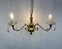 Load image into Gallery viewer, Timeless Brass three arm Chandelier