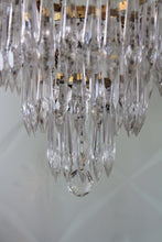 Load image into Gallery viewer, SOLD - Beautiful Vintage 4 Tier Cycle prism Crystal Chandelier