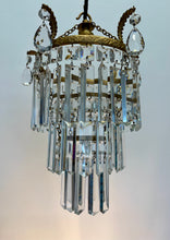 Load image into Gallery viewer, Stunning 3 Tier Crown Waterfall Chandelier.