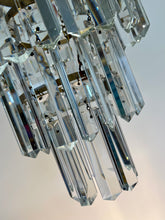 Load image into Gallery viewer, Stunning 3 Tier Crown Waterfall Chandelier.