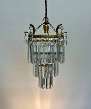 Load image into Gallery viewer, Stunning 3 Tier Crown Waterfall Chandelier.