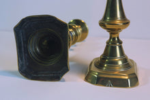 Load image into Gallery viewer, Lovely pair of Antique Brass Candle sticks