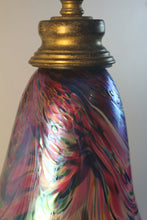 Load image into Gallery viewer, sold Art Nouveau "Gas light' style Wall Light - with a stunning iridescent glass shade.