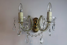 Load image into Gallery viewer, Sold Pair of Crystal Marie Therese Wall Lights