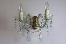 Load image into Gallery viewer, Sold Pair of Crystal Marie Therese Wall Lights