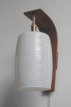 Load image into Gallery viewer, Sold - Pair of 1960's Curved Teak Wall-Lights