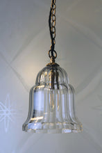 Load image into Gallery viewer, Antique Clear Glass Bell Shape Pendant Light