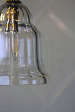 Load image into Gallery viewer, Antique Clear Glass Bell Shape Pendant Light