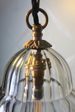 Load image into Gallery viewer, Antique Clear Glass Bell Shape Pendant Light