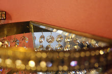 Load image into Gallery viewer, Pair of Vintage Brass 3 Tier Waterfall Wall-lights with Mirror Detailing