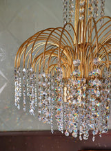 Load image into Gallery viewer, Stunning Mid-Century 5 tier Waterfall Chandelier