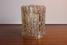 Load image into Gallery viewer, Vintage 60's 70's Textured Bark Retro Glass Lamp Light Shades x 4 Whitefriars Style
