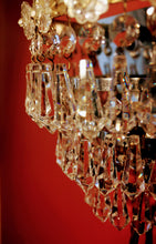 Load image into Gallery viewer, SOLD -Pair of Vintage Wall Lights with a Brass & Glass Flower Detail