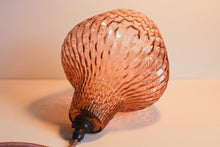 Load image into Gallery viewer, SOLD -Vintage Pink Glass Pendant Light
