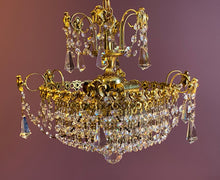 Load image into Gallery viewer, Elegant SCHONBEK Five Tier Crystal Chandelier