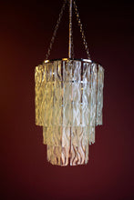Load image into Gallery viewer, Bespoke Fused Recycled Glass 3 Tier Wave Chandelier