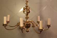 Load image into Gallery viewer, Rococo French Style Solid Brass Cherub 7 Arm Chandelier