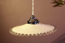 Load image into Gallery viewer, SOLD French Coolie Pendant Light with Pleated Pie Crust Edge