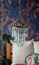Load image into Gallery viewer, SOLD - Stunning 3 Tier Crown Waterfall chandelier