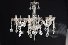 Load image into Gallery viewer, Sold A beautiful "champagne" coloured chandelier