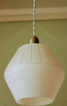 Load image into Gallery viewer, SOLD - An elegant Mid Century Vintage White Opaque Glass Pendant Light Shade.