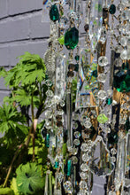 Load image into Gallery viewer, vintage crystal light catcher can be hung as a garden feature or indoor as a light shade .