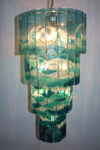Load image into Gallery viewer, Bespoke Fused Glass Chandelier "SALTBURN TIDES"