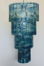 Load image into Gallery viewer, Bespoke Fused Glass Chandelier "SALTBURN TIDES"
