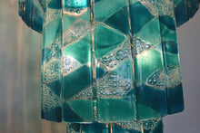 Load image into Gallery viewer, Bespoke Fused Glass Chandelier "SALTBURN TIDES"