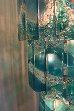 Load image into Gallery viewer, Bespoke Fused Glass Chandelier "SALTBURN TIDES"