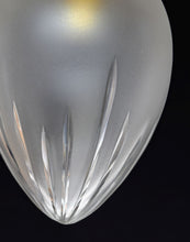 Load image into Gallery viewer, Hand Cut vintage Glass Tear drop pendant lights.