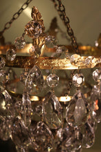 Load image into Gallery viewer, SOLD - Opulent Rococo Style Crown Pear Crystal Waterfall Chandelier