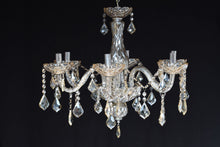 Load image into Gallery viewer, Sold A beautiful "champagne" coloured chandelier