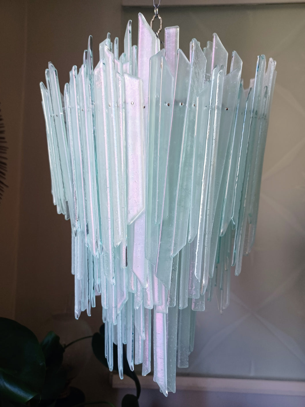Unique, Iridescent Bespoke Lighting for Staircases, High Ceilings, Kitchen Islands and Entrances