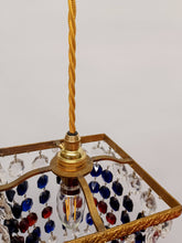 Load image into Gallery viewer, A rare and Unusual Square Framed Vintage Crystal Basket
