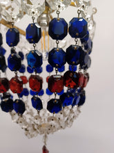 Load image into Gallery viewer, A rare and Unusual Square Framed Vintage Crystal Basket
