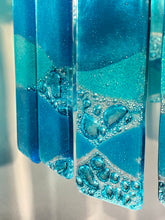 Load image into Gallery viewer, Aqua Wave two tiered contemporary Chandelier
