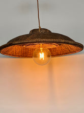 Load image into Gallery viewer, vintage boho wicker cooli pendant light
