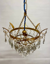 Load image into Gallery viewer, Chandelier four tier waterfall chandelier with an abundance of large pear drop crystals
