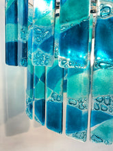 Load image into Gallery viewer, Aqua Wave two tiered contemporary Chandelier
