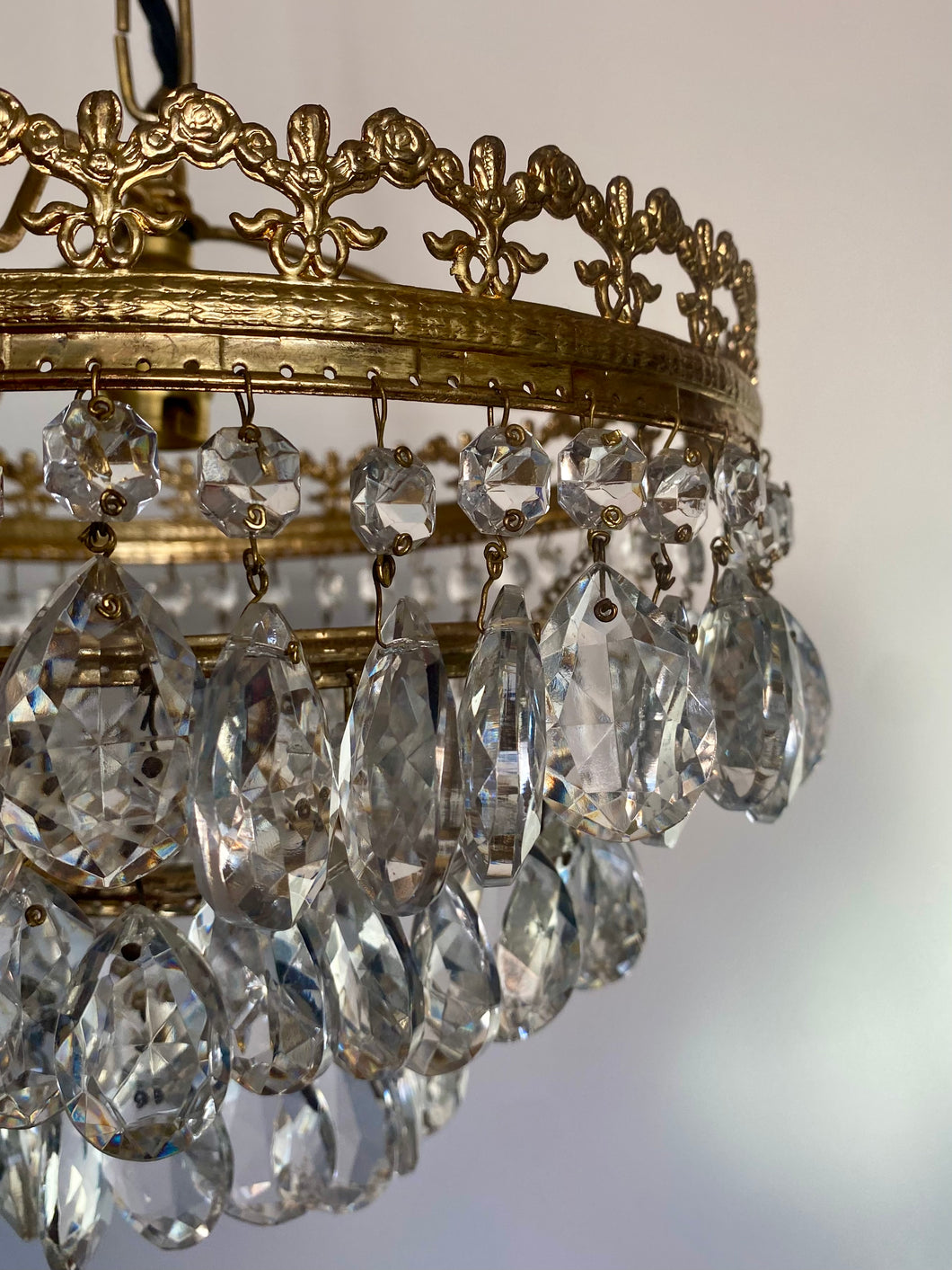Sold Vintage Three Tier Chandelier