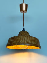 Load image into Gallery viewer, vintage coolie wicker light
