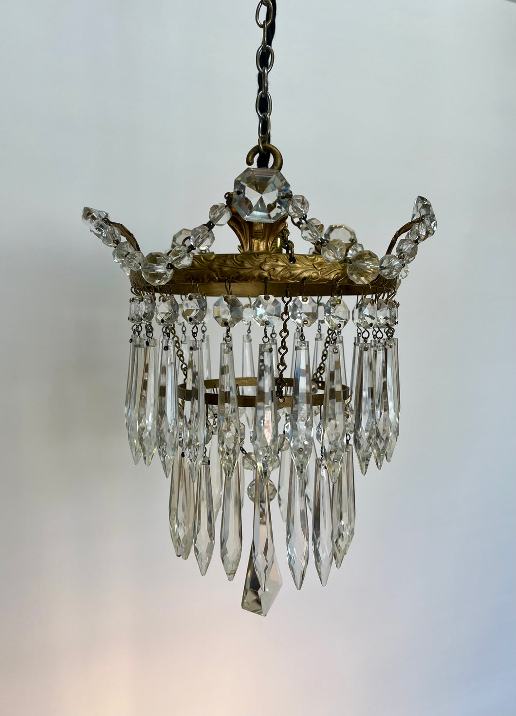 2 tier Waterfall French Chandelier