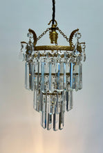 Load image into Gallery viewer, Stunning 3 Tier Crown Waterfall Chandelier.
