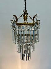 Load image into Gallery viewer, Stunning 3 Tier Crown Waterfall Chandelier.
