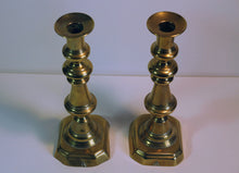 Load image into Gallery viewer, Lovely pair of Brass Candle sticks

