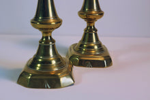 Load image into Gallery viewer, Lovely pair of Brass Candle sticks
