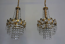 Load image into Gallery viewer, SOLD Pair of 1970&#39;s Retro pendant Chandelier shades
